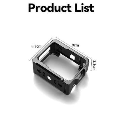 For Insta360 GO Ultra Aluminum Alloy Cage with Dual Cold Shoe Mount Shockproof Protective Frame, Aluminum Alloy Cage - ORIWHIZDJI & Insta360 AccessoriesInsta360 GO SeriesMounts