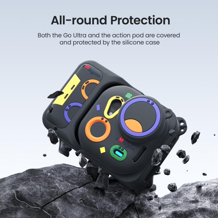 For Insta360 Go Ultra aMagisn Colorful Silicone Case Fun Durable Camera Skin Cover - ORIWHIZaMagisnDJI & Insta360 AccessoriesInsta360 GO Series
