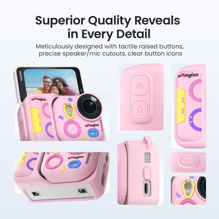 For Insta360 Go Ultra aMagisn Colorful Silicone Case Fun Durable Camera Skin Cover - ORIWHIZaMagisnDJI & Insta360 AccessoriesInsta360 GO Series