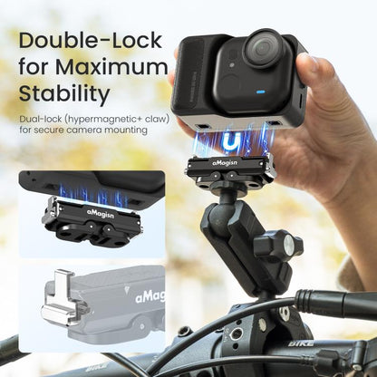 For Insta360 GO Ultra aMagisn Metal Magnetic Quick Release Mount 2.0 Lockable Adapter, For Insta360 GO Ultra - ORIWHIZaMagisnDJI & Insta360 AccessoriesInsta360 GO Series