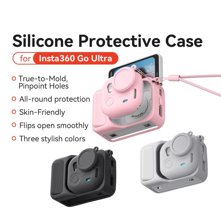 For Insta360 Go Ultra aMagisn Silicone Protective Case Kit All - round Protection Shell - ORIWHIZaMagisnDJI & Insta360 AccessoriesInsta360 GO Series