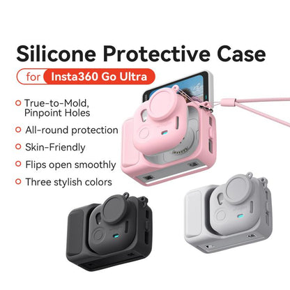 For Insta360 Go Ultra aMagisn Silicone Protective Case Kit All - round Protection Shell - ORIWHIZaMagisnDJI & Insta360 AccessoriesInsta360 GO Series