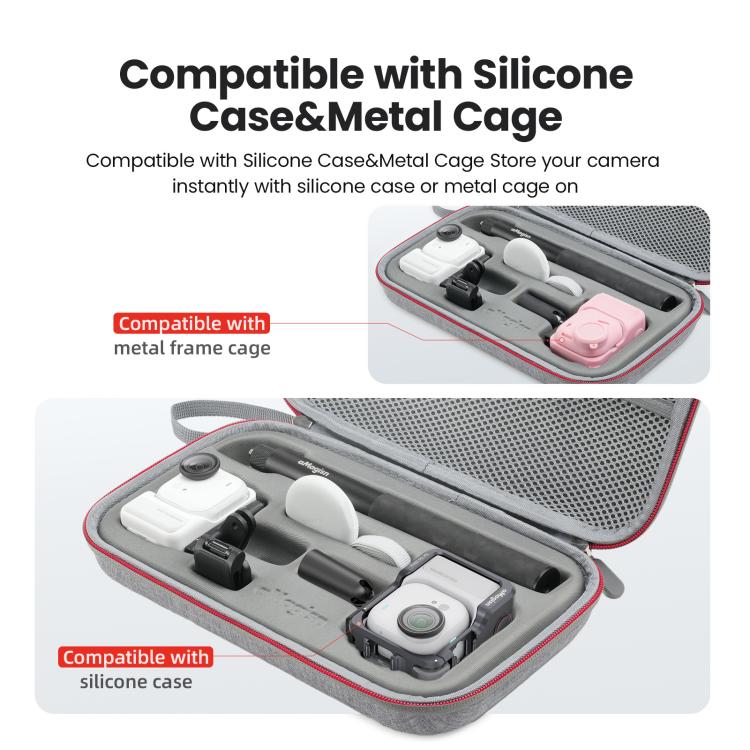 For Insta360 GO Ultra aMagisn Storage Case Protective Bag for Camera, Silicone Sleeve, Cage, Selfie Stick and Accessories, For Insta360 GO Ultra - ORIWHIZaMagisnDJI & Insta360 AccessoriesInsta360 GO Series