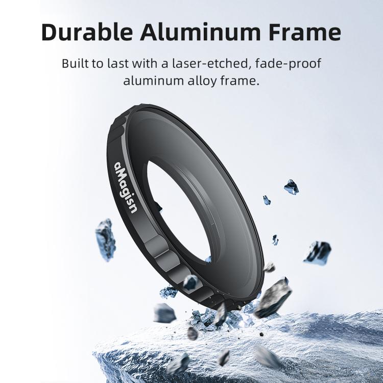 For Insta360 GO Ultra aMagisn Waterproof Filter Aluminum Alloy Frame Anti - fog Lens, UV, CPL, ND8/16/32/64, ND8/16/32+CPL - ORIWHIZaMagisnDJI & Insta360 AccessoriesInsta360 GO Series