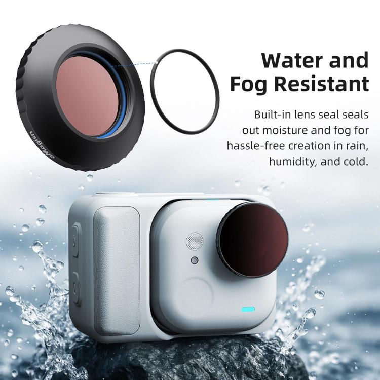 For Insta360 GO Ultra aMagisn Waterproof Filter Aluminum Alloy Frame Anti - fog Lens, UV, CPL, ND8/16/32/64, ND8/16/32+CPL - ORIWHIZaMagisnDJI & Insta360 AccessoriesInsta360 GO Series