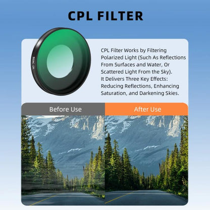 For Insta360 Go Ultra BRDRC Lens Filter Camera Accessories, UV, CPL, ND16, ND8+ND16+ND32 - ORIWHIZBRDRCDJI & Insta360 AccessoriesInsta360 GO Series