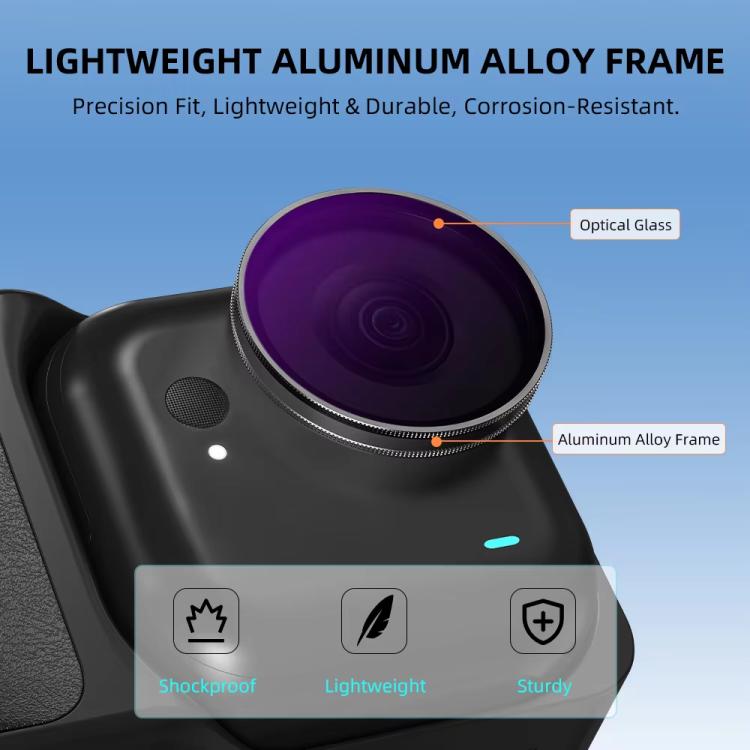 For Insta360 Go Ultra BRDRC Lens Filter Camera Accessories, UV, CPL, ND16, ND8+ND16+ND32 - ORIWHIZBRDRCDJI & Insta360 AccessoriesInsta360 GO Series