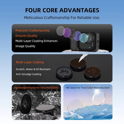 For Insta360 Go Ultra BRDRC Lens Filter Camera Accessories, UV, CPL, ND16, ND8+ND16+ND32 - ORIWHIZBRDRCDJI & Insta360 AccessoriesInsta360 GO Series
