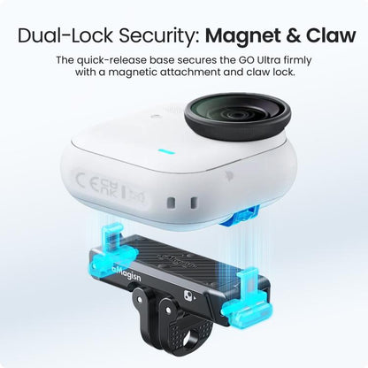 For Insta360 Go Ultra Camera AMagisn Metal Quick Release Magnetic Adapter With 1/4 - Inch Threaded Hol - ORIWHIZaMagisnDJI & Insta360 AccessoriesInsta360 GO Series