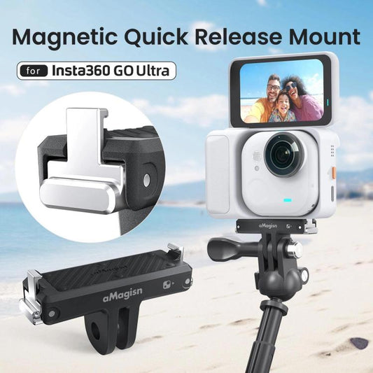 For Insta360 Go Ultra Camera aMagisn Quick Release Magnetic Base Plastic Mount Adapter - ORIWHIZaMagisnDJI & Insta360 AccessoriesInsta360 GO Series