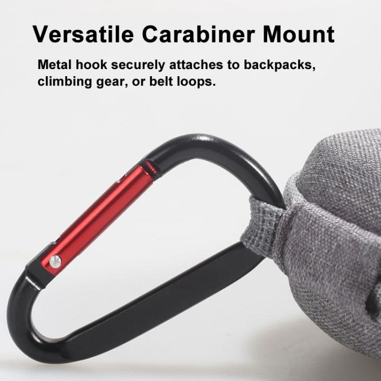 For Insta360 GO Ultra Carrying Case Shockproof EVA Portable Travel Storage Bag With Carabiner Clip, Carrying Case Gray - ORIWHIZDJI & Insta360 AccessoriesInsta360 GO SeriesProtection & Cases