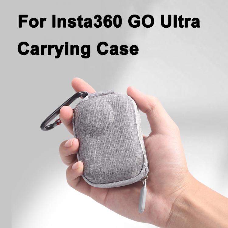 For Insta360 GO Ultra Carrying Case Shockproof EVA Portable Travel Storage Bag With Carabiner Clip, Carrying Case Gray - ORIWHIZDJI & Insta360 AccessoriesInsta360 GO SeriesProtection & Cases