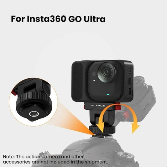 قاعدة تمديد سريعة الفك والتركيب المغناطيسية لكاميرا Insta360 Go Ultra من Flymile، GU017 - ملحقات ORIWHIZDJI وInsta360 من سلسلة Flymile Insta360 GO