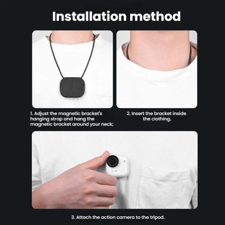 For Insta360 GO Ultra Flymile Magnetic Neck Clip Camera Mount - ORIWHIZDJI & Insta360 AccessoriesFlymileInsta360 GO Series