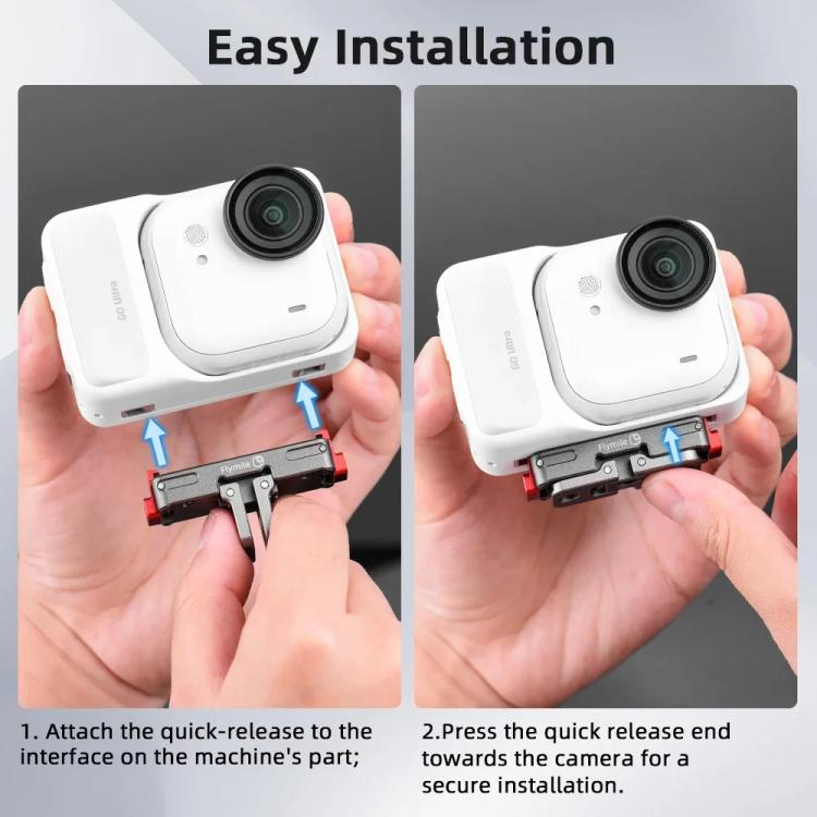 For Insta360 Go Ultra Flymile Magnetic Quick - Release Adapter Aluminum Alloy Mount Extension Accessory, Go Ultra - ORIWHIZDJI & Insta360 AccessoriesFlymileInsta360 GO Series