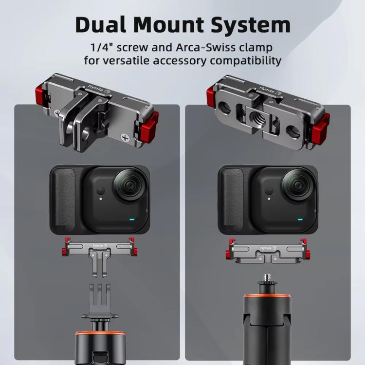 For Insta360 Go Ultra Flymile Magnetic Quick - Release Adapter Aluminum Alloy Mount Extension Accessory, Go Ultra - ORIWHIZDJI & Insta360 AccessoriesFlymileInsta360 GO Series