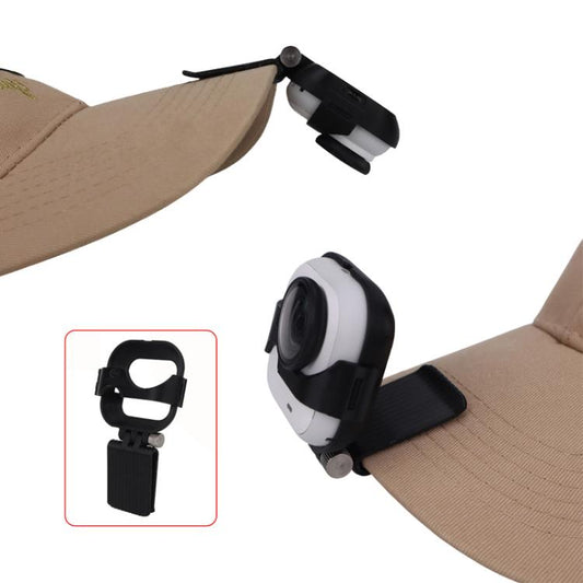 For Insta360 GO Ultra Hat Mount Clip Adjustable Cap Brim Fixing Bracket For First - Person Perspective Filming - ORIWHIZDJI & Insta360 AccessoriesInsta360 GO SeriesMounts