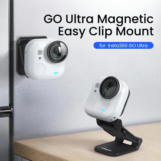 حامل مغناطيسي سهل الاستخدام لكاميرا Insta360 GO Ultra بزاوية قابلة للتعديل 180 درجة لتصوير POV مرن - ملحقات DJI و Insta360 من سلسلة Insta360 GO