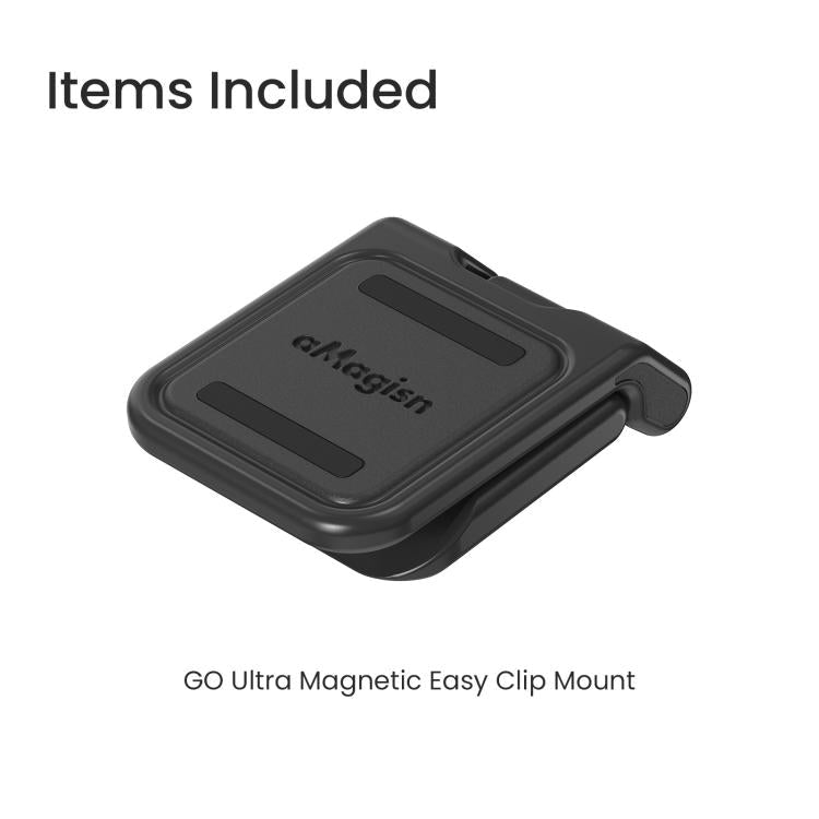 For Insta360 GO Ultra Magnetic Easy Clip AMagisn Mount 180 - Degree Adjustable Angle For Flexible POV Shooting - ORIWHIZaMagisnDJI & Insta360 AccessoriesInsta360 GO Series
