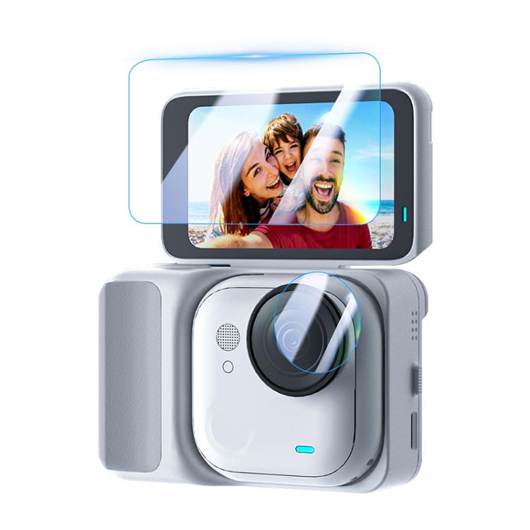 For Insta360 GO Ultra PULUZ 2 in 1 Screen + Lens Tempered Glass Film, For Insta360 GO Ultra - ORIWHIZDJI & Insta360 AccessoriesInsta360 GO SeriesProtection & Cases