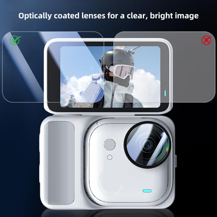 For Insta360 GO Ultra PULUZ 2 in 1 Screen + Lens Tempered Glass Film, For Insta360 GO Ultra - ORIWHIZDJI & Insta360 AccessoriesInsta360 GO SeriesProtection & Cases