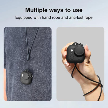 For Insta360 GO Ultra PULUZ Body Silicone Protective Cover with Lens Cap & Lanyards, Protective Cover (Black), Protective Cover (Red), Protective Cover (White) - ORIWHIZDJI & Insta360 AccessoriesInsta360 GO SeriesProtection & Cases