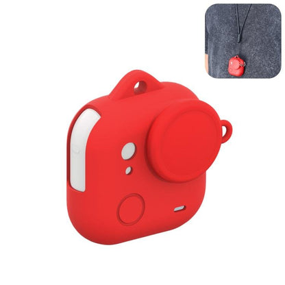 For Insta360 GO Ultra PULUZ Body Silicone Protective Cover with Lens Cap & Lanyards, Protective Cover (Black), Protective Cover (Red), Protective Cover (White) - ORIWHIZDJI & Insta360 AccessoriesInsta360 GO SeriesProtection & Cases