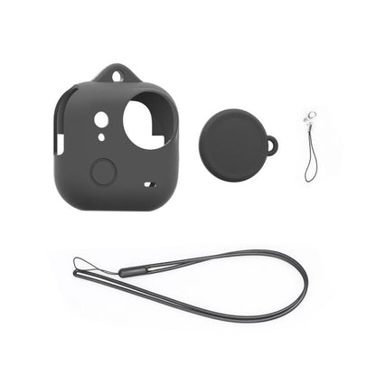 For Insta360 GO Ultra PULUZ Body Silicone Protective Cover with Lens Cap & Lanyards, Protective Cover (Black), Protective Cover (Red), Protective Cover (White) - ORIWHIZDJI & Insta360 AccessoriesInsta360 GO SeriesProtection & Cases