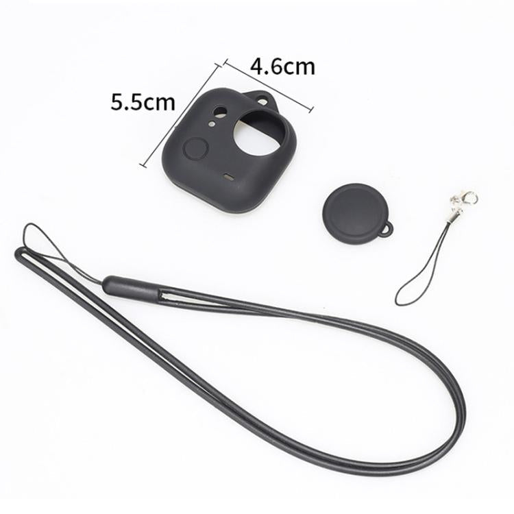 For Insta360 GO Ultra Silicone Case & Lens Cap Set with Lanyard Anti - Scratch Camera Body Protector, Silicone Case & Lens Cap Set - ORIWHIZDJI & Insta360 AccessoriesInsta360 GO SeriesProtection & Cases