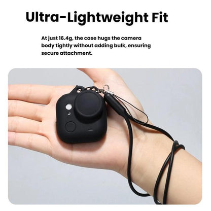 For Insta360 GO Ultra Silicone Case & Lens Cap Set with Lanyard Anti - Scratch Camera Body Protector, Silicone Case & Lens Cap Set - ORIWHIZDJI & Insta360 AccessoriesInsta360 GO SeriesProtection & Cases