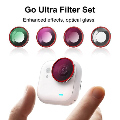 For Insta360 GO Ultra STARTRC Camera Lens Filter, CPL, Black Mist 1/4, UV, ND32, 4 in 1 ND32/64 UV CPL - ORIWHIZDJI & Insta360 AccessoriesInsta360 GO SeriesLen Accessories