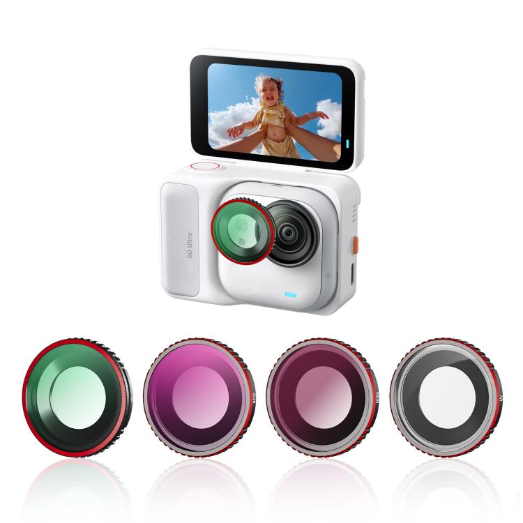For Insta360 GO Ultra STARTRC Camera Lens Filter, CPL, Black Mist 1/4, UV, ND32, 4 in 1 ND32/64 UV CPL - ORIWHIZDJI & Insta360 AccessoriesInsta360 GO SeriesLen Accessories