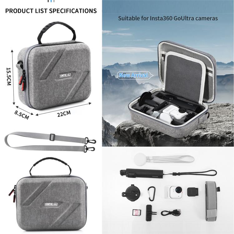 For Insta360 Go Ultra STARTRC Full Kit Portable Handbag Shoulder Nylon Storage Bag, For Insta360 Go Ultra - ORIWHIZDJI & Insta360 AccessoriesInsta360 GO SeriesProtection & Cases