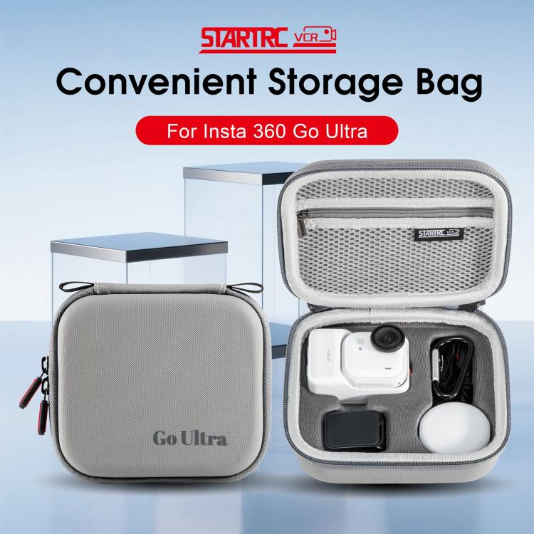 For Insta360 GO Ultra STARTRC Standard Portable Protective Box Diamond Texture PU Storage Bag, For Insta360 GO Ultra - ORIWHIZDJI & Insta360 AccessoriesInsta360 GO SeriesProtection & Cases