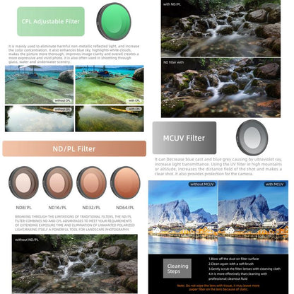 For Insta360 GO Ultra Sunnylife Camera Lens Filter, Black Mist 1/4, CPL, MCUV, ND8, ND16, ND32, ND64, ND8PL, ND16PL, ND32PL, ND64PL, 3 in 1 Light Shadow, 3 in 1 Mixed Filter, 4 in 1 Mixed Filter, 4 in 1 ND, 4 in 1 NDPL, 6 in 1 Mixed Filter - ORIWHIZDJI & Insta360 AccessoriesInsta360 GO SeriesLen Accessories