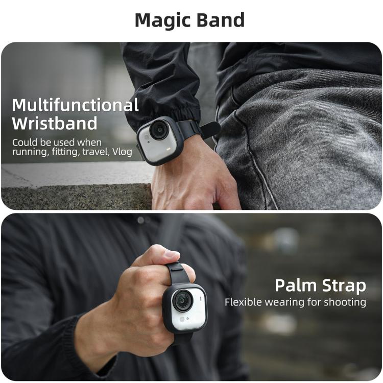For Insta360 GO Ultra Sunnylife Expansion Band Strap Silicone Protective Cover Wristband Backpack Bicycle Stripe Cat Collar, For Insta360 GO Ultra - ORIWHIZDJI & Insta360 AccessoriesInsta360 GO SeriesProtection & Cases