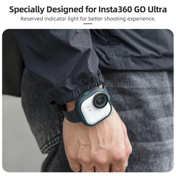 For Insta360 GO Ultra Sunnylife Expansion Band Strap Silicone Protective Cover Wristband Backpack Bicycle Stripe Cat Collar, For Insta360 GO Ultra - ORIWHIZDJI & Insta360 AccessoriesInsta360 GO SeriesProtection & Cases