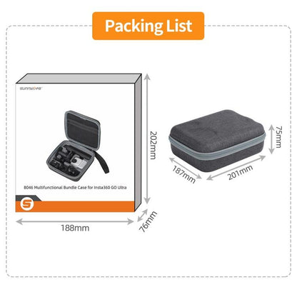 For Insta360 GO Ultra Sunnylife Full Kit Portable Protective Box Storage Bag, For Insta360 GO Ultra - ORIWHIZDJI & Insta360 AccessoriesInsta360 GO SeriesProtection & Cases