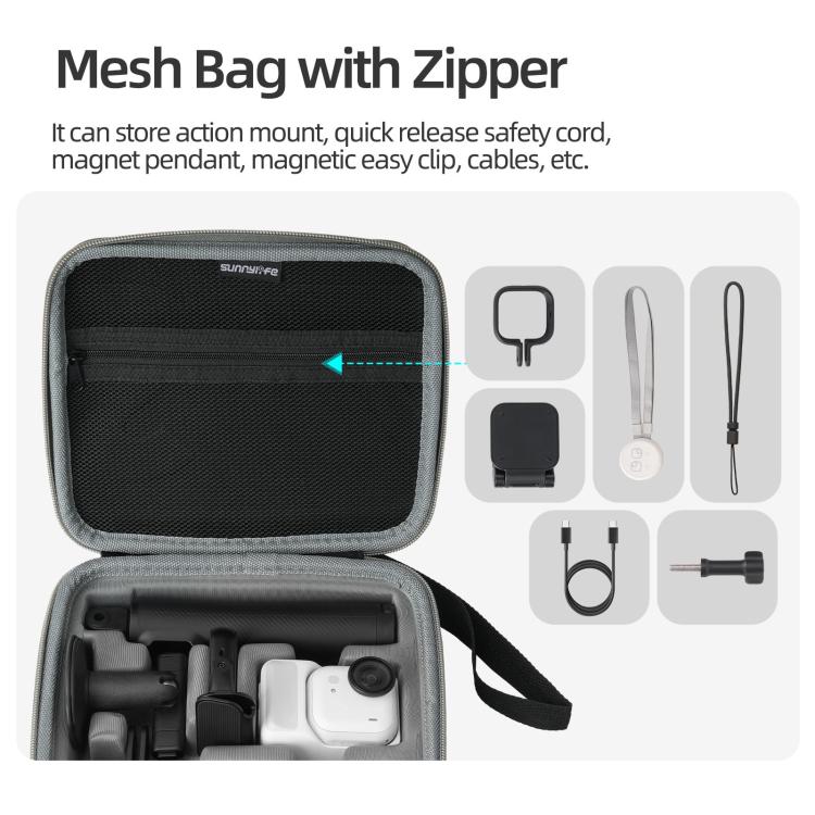 For Insta360 GO Ultra Sunnylife Full Kit Portable Protective Box Storage Bag, For Insta360 GO Ultra - ORIWHIZDJI & Insta360 AccessoriesInsta360 GO SeriesProtection & Cases