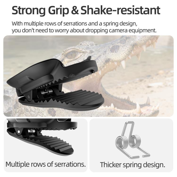 For Insta360 GO Ultra Sunnylife Magnetic Backpack Clip Action Camera Clamp Vertical - Horizontal Mount, For Insta360 GO Ultra Black - ORIWHIZDJI & Insta360 AccessoriesInsta360 GO SeriesMounts
