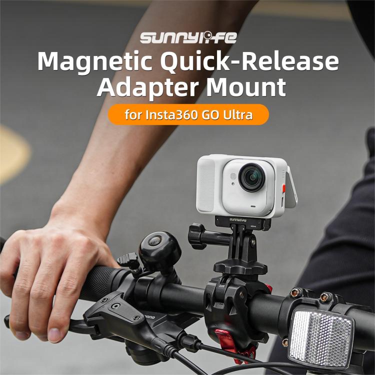 For Insta360 GO Ultra Sunnylife Magnetic Quick Release Adapter Mount Foldable Base Dual - Claws 1/4 Adapter, AD049 For Insta360 GO Ultra - ORIWHIZDJI & Insta360 AccessoriesInsta360 GO SeriesMounts