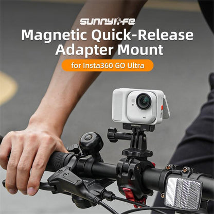 For Insta360 GO Ultra Sunnylife Magnetic Quick Release Adapter Mount Foldable Base Dual - Claws 1/4 Adapter, AD049 For Insta360 GO Ultra - ORIWHIZDJI & Insta360 AccessoriesInsta360 GO SeriesMounts