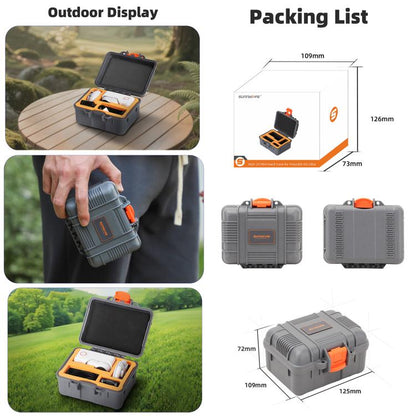 For Insta360 GO Ultra Sunnylife Mini Travel Box Waterproof Carrying Box Shock - proof Hard Shell, For Insta360 GO Ultra - ORIWHIZDJI & Insta360 AccessoriesInsta360 GO SeriesProtection & Cases