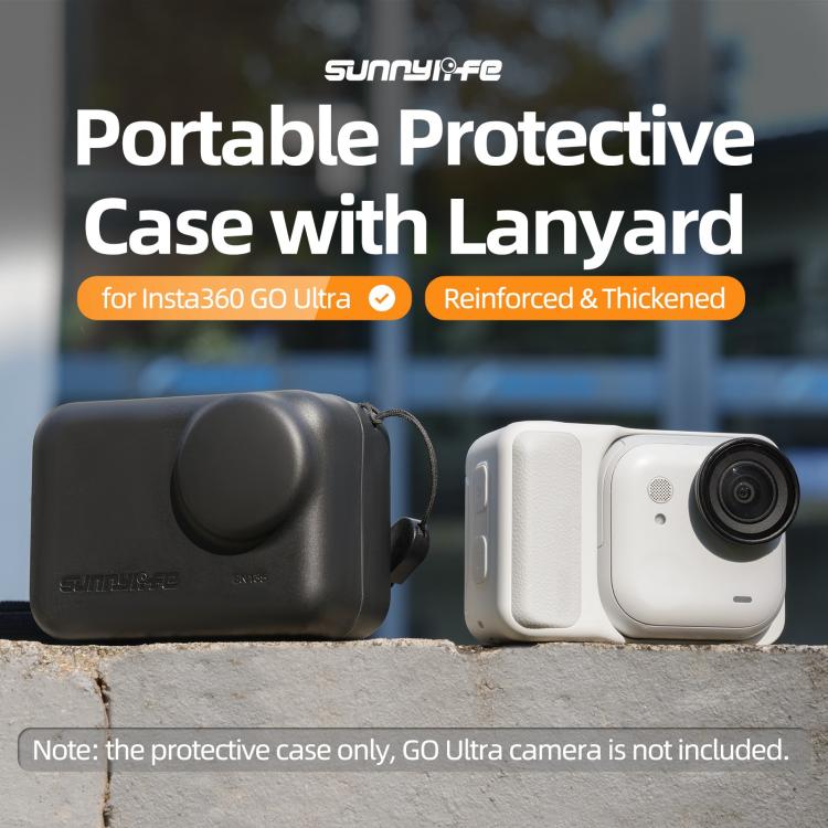 For Insta360 GO Ultra Sunnylife Portable Protective Case Shock - proof Dust - proof Storage Box with Lanyard, For Insta360 GO Ultra - ORIWHIZDJI & Insta360 AccessoriesInsta360 GO SeriesProtection & Cases