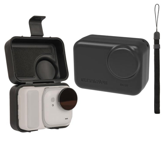 حقيبة حماية محمولة من Sunnylife لكاميرا Insta360 GO Ultra، مقاومة للصدمات والغبار، مع حبل تعليق، متوافقة مع Insta360 GO Ultra - ملحقات ORIWHIZDJI وInsta360، سلسلة Insta360 GO، حماية وحافظات