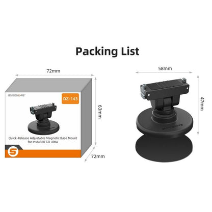 For Insta360 GO Ultra Sunnylife Quick - Release Magnetic Base Mount 1/4 180 Tilt Adjustable Tabletop Base Bracket, DZ - 143 For Insta360 GO Ultra - ORIWHIZDJI & Insta360 AccessoriesInsta360 GO SeriesMounts