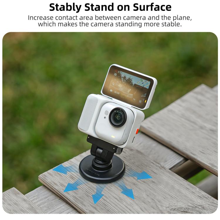 For Insta360 GO Ultra Sunnylife Quick - Release Magnetic Base Mount 1/4 180 Tilt Adjustable Tabletop Base Bracket, DZ - 143 For Insta360 GO Ultra - ORIWHIZDJI & Insta360 AccessoriesInsta360 GO SeriesMounts