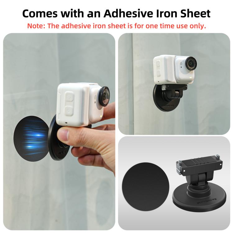 For Insta360 GO Ultra Sunnylife Quick - Release Magnetic Base Mount 1/4 180 Tilt Adjustable Tabletop Base Bracket, DZ - 143 For Insta360 GO Ultra - ORIWHIZDJI & Insta360 AccessoriesInsta360 GO SeriesMounts