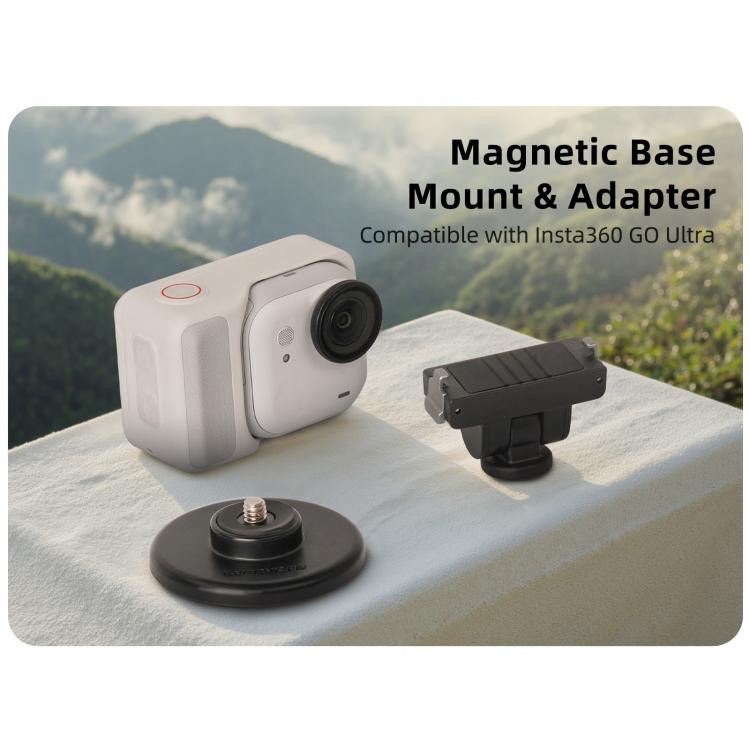 For Insta360 GO Ultra Sunnylife Quick - Release Magnetic Base Mount 1/4 180 Tilt Adjustable Tabletop Base Bracket, DZ - 143 For Insta360 GO Ultra - ORIWHIZDJI & Insta360 AccessoriesInsta360 GO SeriesMounts