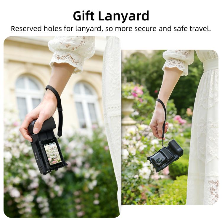 For Insta360 GO Ultra Sunnylife Street Photography Handle Ergonomic Hand Grip Quick Release Shutter Handle, For Insta360 GO Ultra (Black), For Insta360 GO Ultra (White) - ORIWHIZDJI & Insta360 AccessoriesInsta360 GO SeriesSticks & Grips